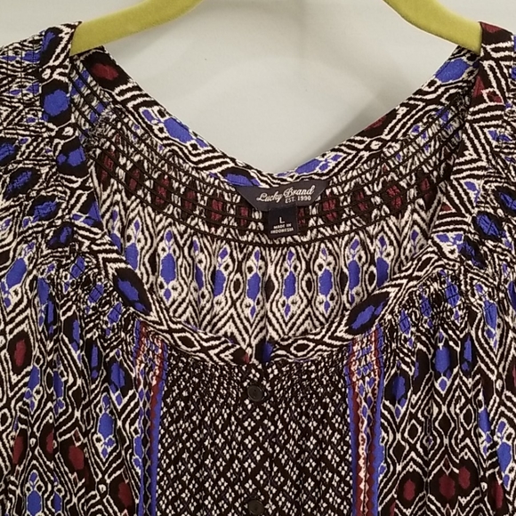 Lucky Brand Long Sleeve Button Down Blouse in L - Picture 3 of 11